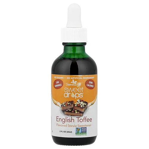 SweetLeaf Stevia, Sweet Drops®, Tofe inglés, 60 ml (2 oz. líq.)