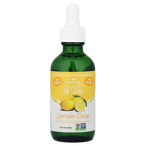 SweetLeaf Stevia, Sweet Drops®, Gotas de limón, 60 ml (2 oz. líq.)