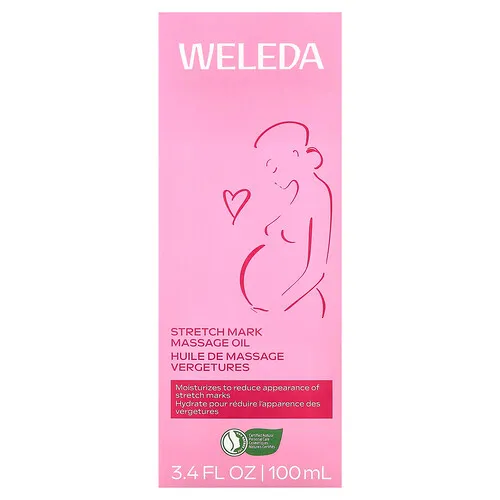 Weleda, Aceite de masaje para estrías, 100 ml (3,4 oz. líq.)