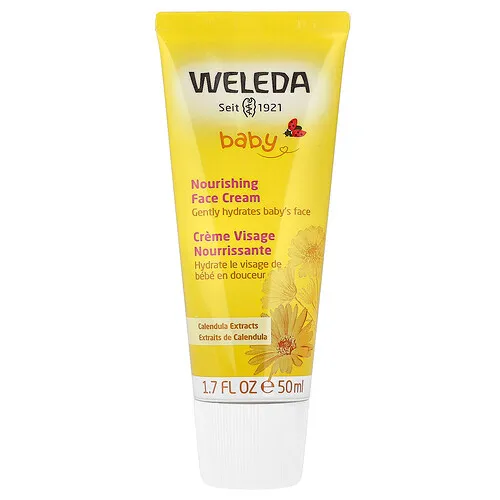 Weleda, Bebé, Crema facial nutritiva, Extractos de caléndula, 50 ml (1,7 oz. líq.)