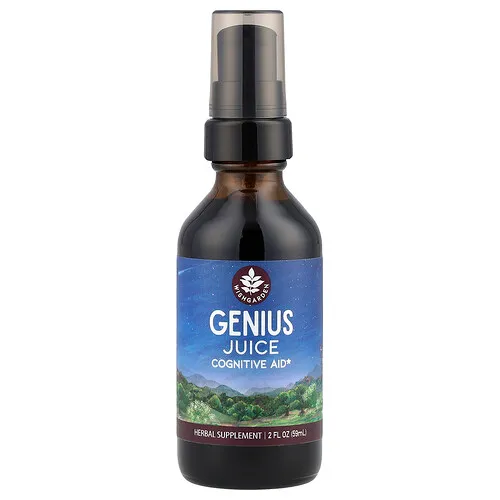 WishGarden Herbs, Genius Juice, Ayuda cognitiva, 59 ml (2 oz. líq.)