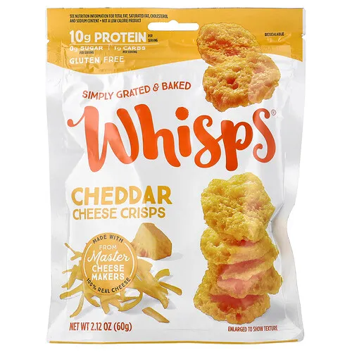 Whisps, Chips de queso cheddar, 60 g (2,12 oz)