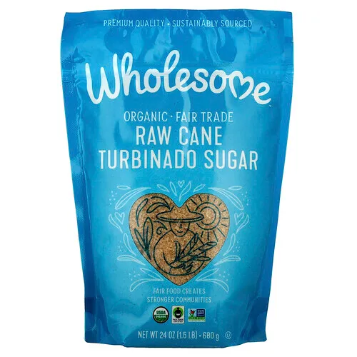 Wholesome Sweeteners, Organic Turbinado, Azúcar de Caña, 24 oz (680 g)