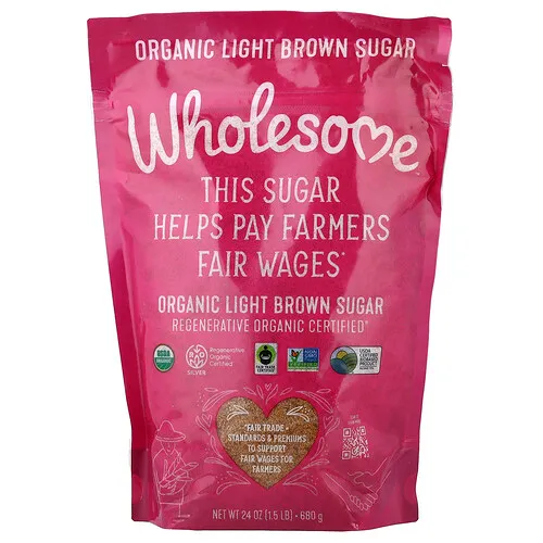 Wholesome Sweeteners, Azúcar moreno claro orgánico, 680 g (24 oz)