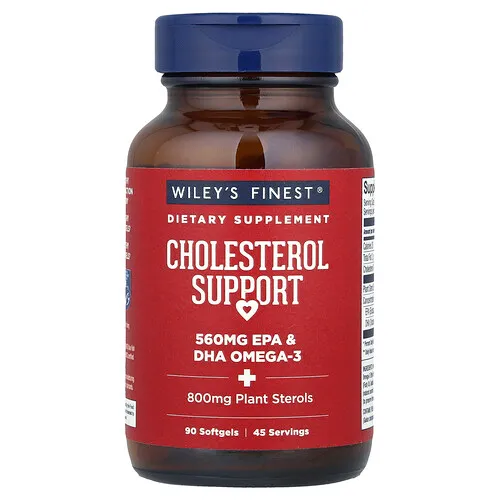 Wiley's Finest, Refuerzo para el colesterol, 90 cápsulas blandas