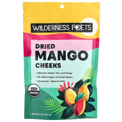Wilderness Poets, Carrilleras de mango secas, 170 g (6 oz)