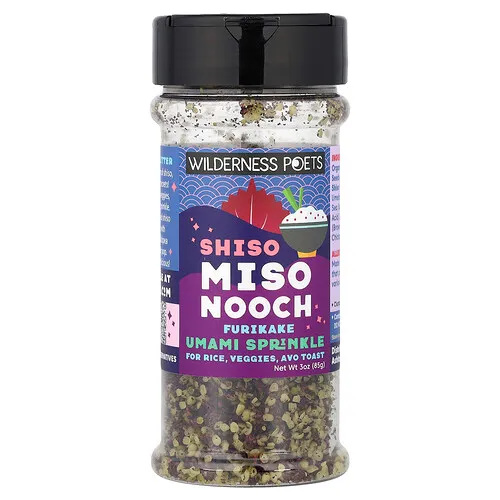 Wilderness Poets, Furikake, Umami Sprinkle, Brocheta de shiso y miso, 85 g (3 oz)