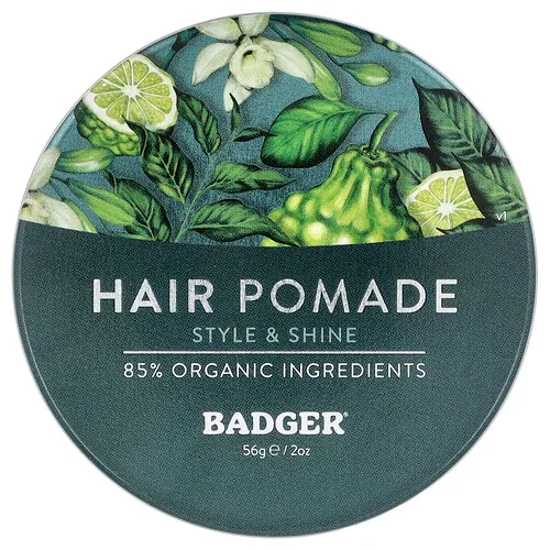 Badger, Pomada para el cabello, Para todo tipo de cabello, Vainilla y bergamota, 56 g (2 oz)