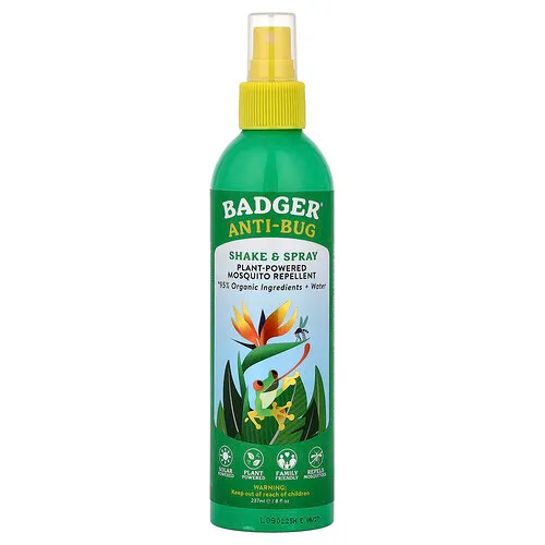 Badger, Antiinsectos, Repelente de mosquitos de origen vegetal, 237 ml (8 oz. líq.)