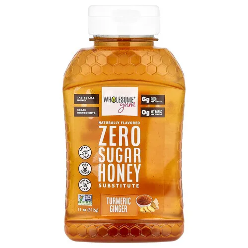 Wholesome Yum, Sustituto de miel sin azúcar, Cúrcuma y jengibre, 312 g (11 oz)