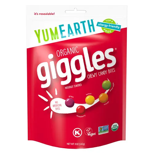YumEarth, Giggles, Caramelos orgánicos, 142 g (5 oz)