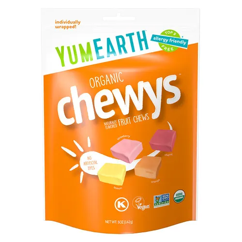 YumEarth, Organic Chewys™, Bocadillos masticables de frutas, 142 g (5 oz)