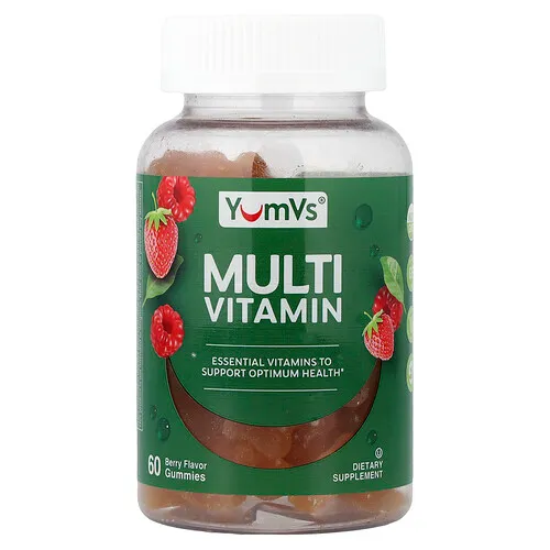 YumVs, Gomitas multivitamínicas, Baya, 60 gomitas