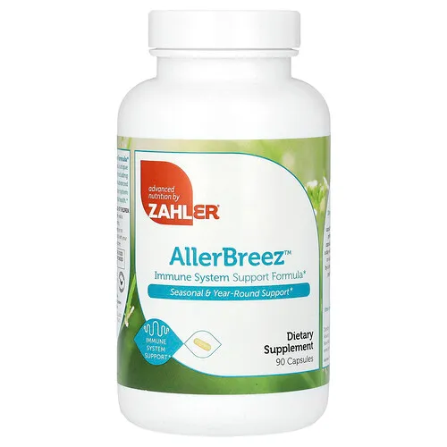 Zahler, AllerBreez, Fórmula de refuerzo para el sistema inmunitario, 90 cápsulas