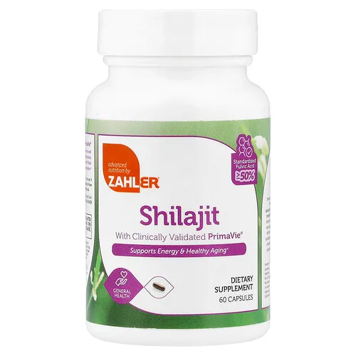 Zahler, Shilajit, 60 cápsulas