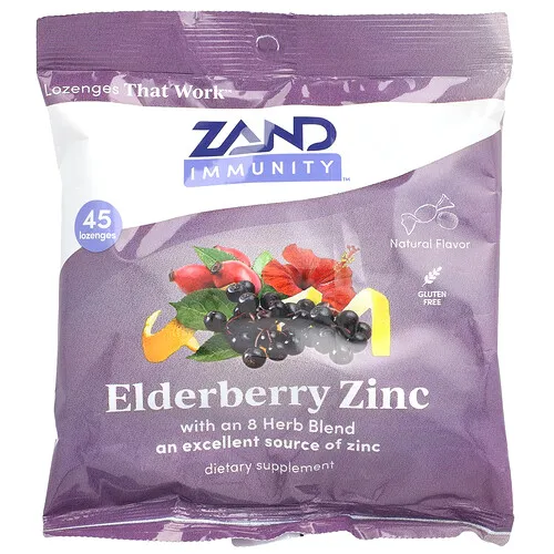 Zand, Refuerzo para el sistema inmunitario, Saúco y zinc, Natural, 45 pastillas