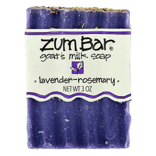 ZUM, Barra de jabón con leche de cabra Zum Bar®, Lavanda y romero, 85 g (3 oz)