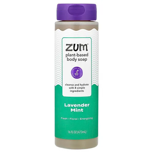 ZUM, Jabón corporal de origen vegetal, Lavanda y menta, 473 ml (16 oz. líq.)