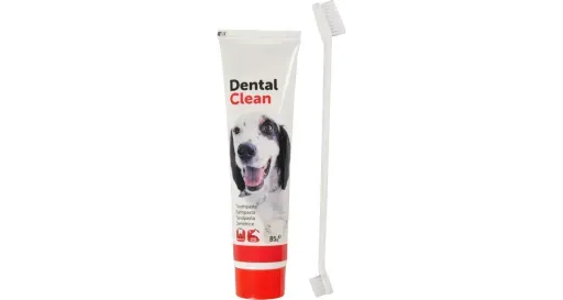 Kit Dental de Cepillo y Pasta Dentífrica para Perros 85 gr