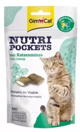 Snacks Nutripockets Catnip con Multivitaminas para Gatos 60 GR