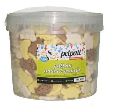 Petpall Cubo Galleta Animal Granja 1.5 Kg
