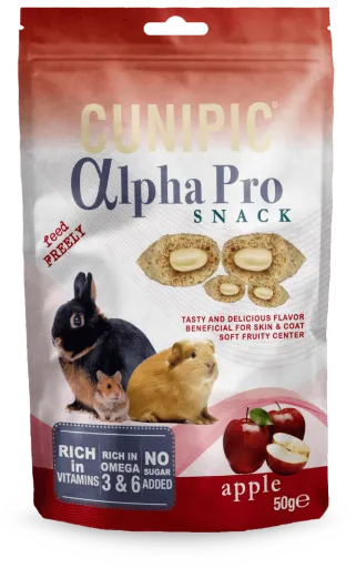 Snacks Alpha Pro de Manzana 50 GR