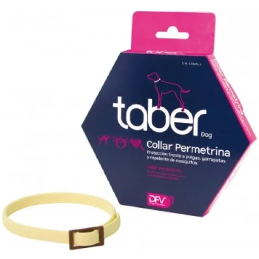 Taberdog Collar de Permetrina Antiparasitario para perros grandes 40