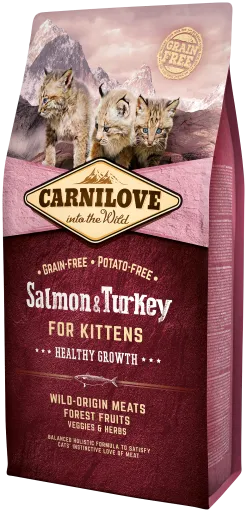 Pienso Natural Gatos Kitten Healthy Growth Salmón y Pavo 2 Kg