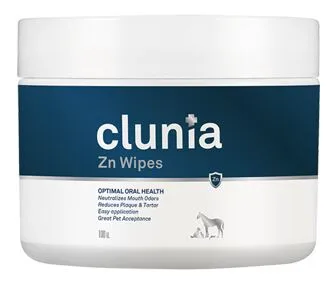 Toallitas Clunia Wipes para Higiene Bucal en Perros y Gatos 100
