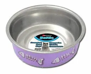 Comedero Inoxidable Baltic para Gatos Lila 12 cm
