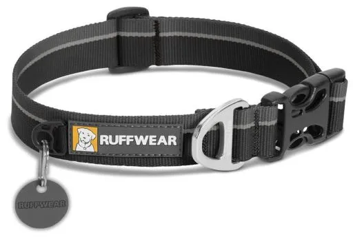 Collar Perro Hoopie Obsidian Black 28-36cm x 20mm