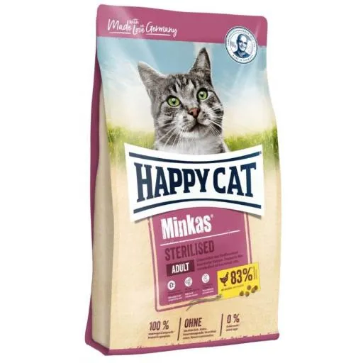 Pienso Minkas para Gatos Adultos Esterilizados con Pollo 10 KG