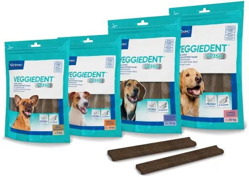 VeggieDent Fresh para Problemas Bocudentales en Perros XS