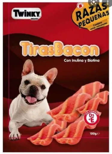 Snack para Perros Twinky Tiras de Tocino 100 gr 100 gr