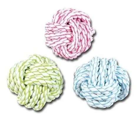 Pelota Cuerda Dental Bicolor 7,5 Cm 7.5 cm