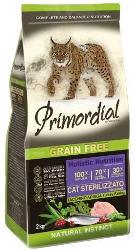 Pienso Grain Free para Gatos Esterilizados de Pavo y Arenque 2 KG