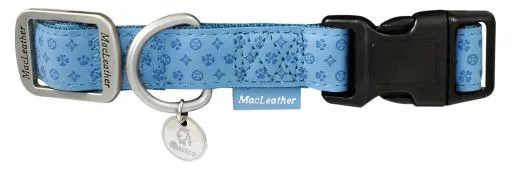 Collar de Nylon para Perros Macleather Azul 20-33 cm x 10 mm