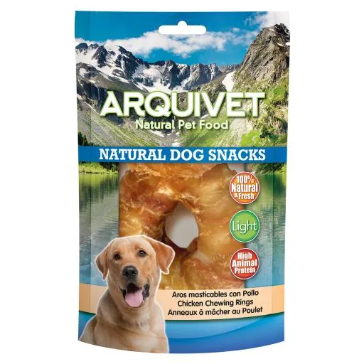 Snacks para Perros Aros Masticables con Pollo 2 Unidades