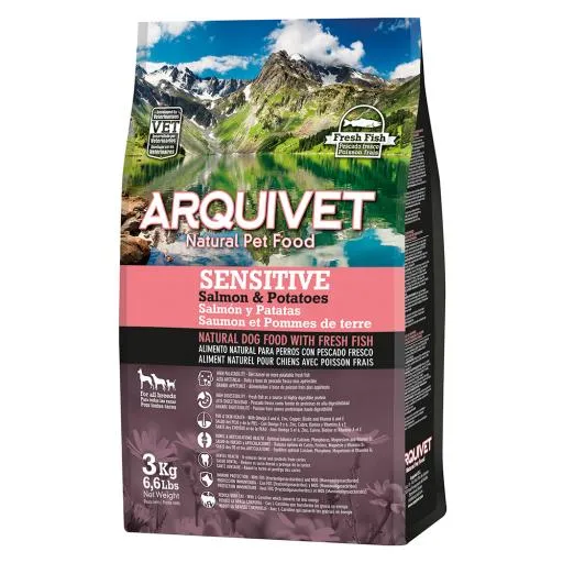 Sensitive Pienso para Perros Adultos Salmón y Patata 3 Kg