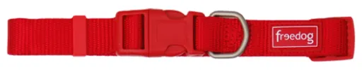 Collar Basic de Nylon Rojo Rojo para perro 20-35cm x 10mm