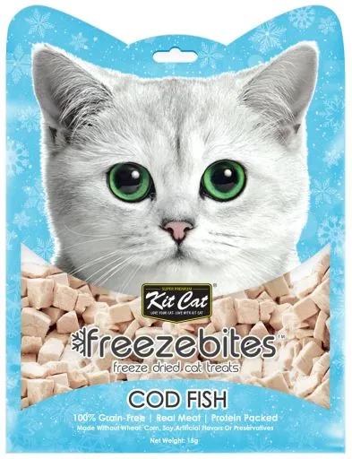 Snack FreezeBites Liofilizados de Bacalao para Gatos 15 GR