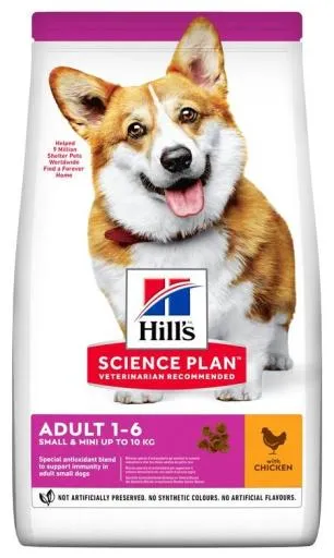 Pienso Science Plan Adult Mini de Pollo para Perros de razas