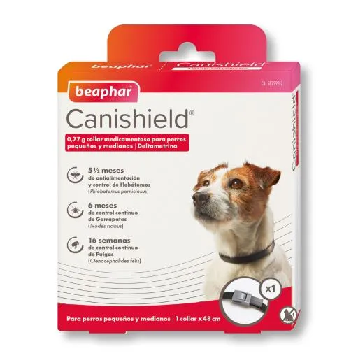 Canishield Collar Antiparásitos para Perros Pequeños/Medianos