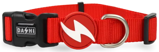 Collar Solid Rojo para Perros XS