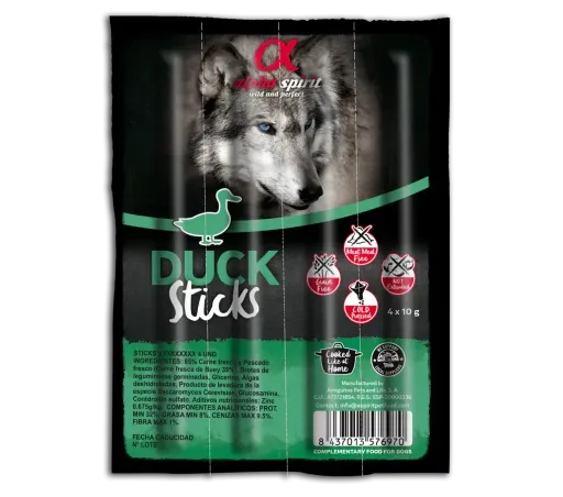 Barritas de Pato Naturales para Perro 4 Barritas