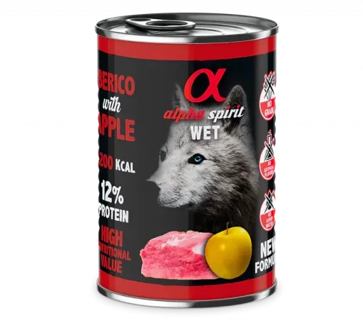 Comida Húmeda de Cerdo con Manzana Amarilla para Perros 400 GR