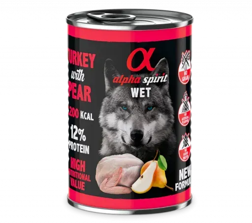 Comida Húmeda de Pavo con Pera para Perros 400 GR