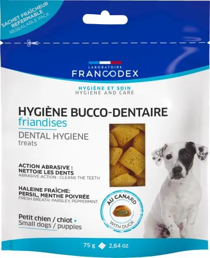 Snacks para la Higiene Dental de Cachorros y Perros Pequeños 75 GR