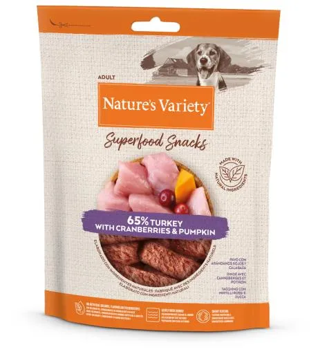 Snacks Superfoods de Pavo para Perro 85 gr