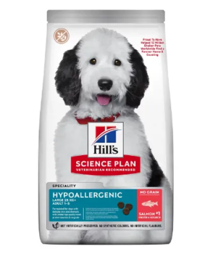 Science Plan Hypoallergenic de Salmón para Perros de Raza Grande 14 KG